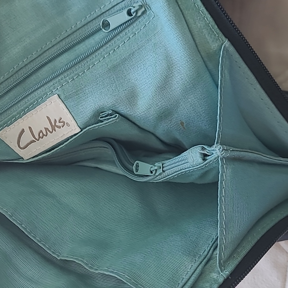 Vintage Clark's leather convertible backpack handbag
